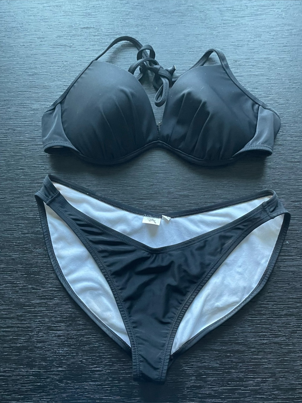 Lady M Black Pageant Competition Bodybuilding Bikini size medium